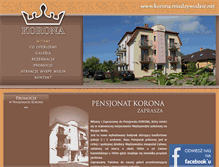 Tablet Screenshot of korona.miedzywodzie.net